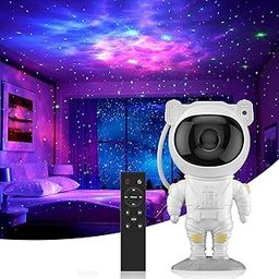 ChromaGlo Astronaut Galaxy Projector with Remote – 360° LED Light Shows Stars & Space Scenes for Kids’ Bedrooms, Parties, Gaming Rooms & More – Fun and Relaxing Night Light-7