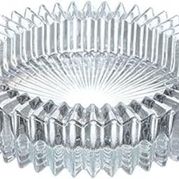 GOTTIZ Round Contemporary Classic Crystal Heavy Duty Durable Easy to Clean Glass Smoking Ashtray for Candy Dish_Chocolate Dish_Set of 2-image-9