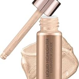 Swiss Beauty Drop & Glow Liquid Highlighter For Face Makeup | Illuminating Liquid Highlighter With Dewy Finish | Shade -Gold, 18ml-35