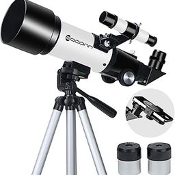 Telescopes, Telescope for Kids and Adults Beginners, 70mm Aperture 400mm Focus Length Refractor Travel Telescope with AZ Mount for Observe The Moon and Landscape-25