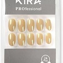 KIRA Artifical Fake Nails With Buffer & Glue, Natural False Nails Delicate & Comfortable With Long-Lasting And Waterproof For Women (A13)-48
