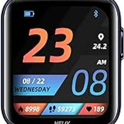 helix METALFIT 2.0 smartwatch with Bluetooth Calling, 1.5" HD IPS Full-Touch Display, SPO2, Body Temperature & BP Measurement, 20 Sports Modes and Unlimited Watch Faces-picture-1