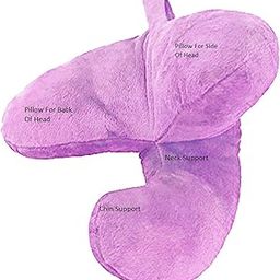 VINR Evolution Travel Pillow for Neck Head Chin Support Sleeping Soft & Comfortable- Washable Pillow (Pink)-picture-19
