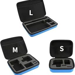 SYDL EVA Hard Case Shockproof Protective Case Lightweight Compact Padded Box Storage Travel Carry Bag for Hero Camera and Other Accessories - Blue & Medium Size| Cases, Bags & Covers|Cameras & Photo-image-104