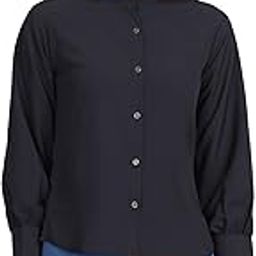 Polyester Satin Shiny Plain Solid Full Sleeve Mandarin Collar Casual Formal Office Shirt for Women Stylish Western Latest-image-8
