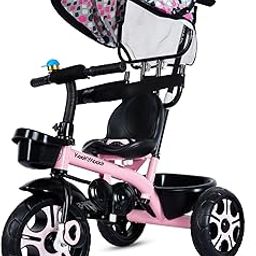 AMARDEEP Baby Tricycle Rhodeo| Bis Approved Baby Tricycle - Safe, Stylish, And Sturdy | Plug And Play Assembly | Supports Up To 30 Kgs | Your Child'S First Adventure On Wheels! (Pink)-27
