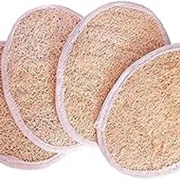 Purely Serene Oval Body Scrubber for Bathing Women & Men | Eco-Friendly Natural Loofah Scrubber (Natural Loofah, 4)-image-15