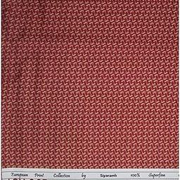 " EUROPEAN PRINT COLLECTION SUPERFINE COTTON MAGENTA COLOURED UNSTITCHED SHIRT FABRIC - 1.6 METRES - VV6327-picture-0