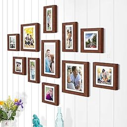 Art Street Photo Frame Set Brown Boulevard, 11 Individual Photo Frame/Wall Hangings For Home Decor.-11