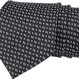 Kavove The Artistry Abstract Black Necktie For Men-image-1