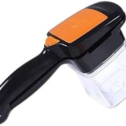 GRAZIA Vegetable Chopper and Dicer with Container and Stainless Steel Blades - Multifunctional Food Cutter with 4 Interchangeable Blades for All Vegetables and Fruits Handheld Manual Food Processor-1