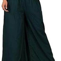Women Cotton Regular Fit Plus Size Palazzos-image-86