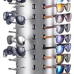 Loop Group Sunglasses Display Rack Display 360 degree Rotating Counter Top Sunglass Display Stand Fashion Sunglass Rack Frame Glasses Display Stand Holder Organizer (44 Pair Sunglass Stand)-image-22