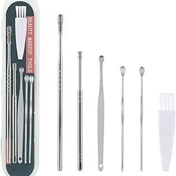 LATRICIAY Stainless Steel Ear Wax Cleaning Kit 6 Pcs, Reusable the Force Behind Your Health Ear Wax Cleaner Tool Set with Storage Box, Ear Wax Remover with Ear Curette Cleaner-image-87