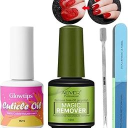 Professional Nail Care Kit, Magic Gel Polish Remover 15ml, Cuticle Oil and Tools, Quick 3-5 Minutes Removal-6