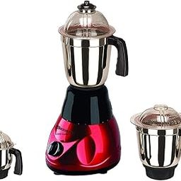 Sunmeet Powerfull 1000Watts 100% Copper Winding Motor Metallic red Colour Mixer Grinder with 3 Jars (1SS Large Jar, 1 SSMedium Jar and 1 SS Chutney Jar) TAN20-SUN-51.Make in India-picture-22