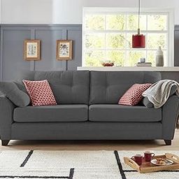 Sofa Architect Moris 3-Person Sofa Fabric Sofa (Grey)-image-13
