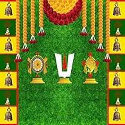 Backdrop for Decorations Cloths(Backdrop Cloth for poojas Decorations Traditional Background Curtain),Size 5x8 feetSDBD584-image-77