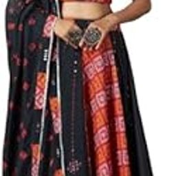 Stunning Black Mirror Work Cotton Navratri Wear Lehenga Choli-image-32