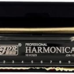 Jyotaksh Store JDR MOUTH ORGAN/HARMONICA 10 HOLES (KEY OF C) BLACK FOR MUSIC LOVERS (SILVER)-image-35