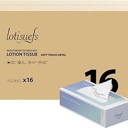 Soft Facial Tissues, 16 Flat Boxes, Tissues Family Pack Soft and Gentle 90 Tissues Per Box 4-Ply Soft Touch Perfect for Home Office School and Car Use-image-3