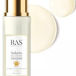 RAS Luxury Oils Solaris Daily Defence Sunscreen, SPF 65 PA+++; Protects from UV damage; 50ml-55