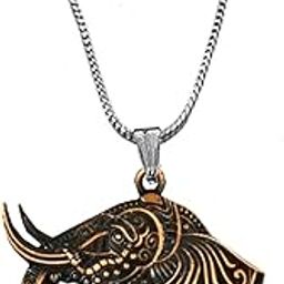 Lord Gajanan Religious Locket Charm Pendnet for Men and Women-picture-33