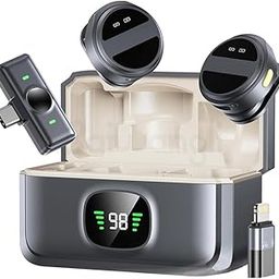 UNIGEN AUDIO UniMic Pro X120 2.4G Collar Microphone Video Recording Live Streaming Mic with Receiver for Compatible with iPhone and Android Wireless Lavalier Microphone-22