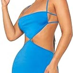 SoShHub Women Babydoll Nightwear Swimwear Beachwear Sheer Honeymoon Lingerie with Panty Set Chrismas Bikini Girlfriend Wife New Year Babydoll Valentine Festival Bikini, Free Size-image-57