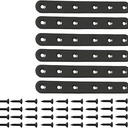 SECRET DESIRE Creations 6X Black Straight Brackets Heavy Duty for Wood Furniture Cabinet Bookshelves|Home Decor|Figurines-image-87