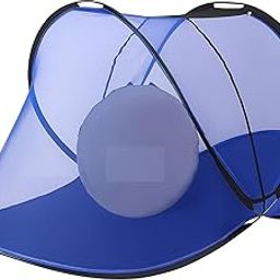 Wellberg Foldable Mosquito Net for Single Bed – Pop-Up Design with Zipper Entry | Portable, Washable & Breathable Polyester Net for Indoor & Outdoor Use-1