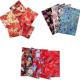 ATORSE Craft Kits 15 Pieces 20x25cm Colorful Cotton Patchwork Sewing Quilt Fabrics Bundle-Crafts- Fabric-image-48