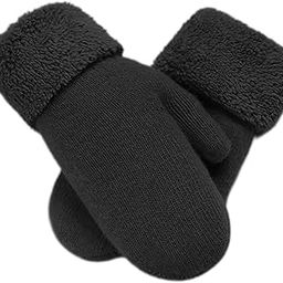 winter warm cold weather gloves for women soft lining thick crochet knit gloves-image-7