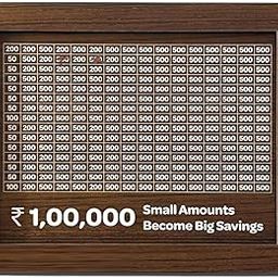 LSG Wooden Piggy Bank | Money Box for Kids & Adults | Wooden Coin Bank, Savings Challenge Box, Cash Vault-11