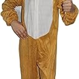 Kaku Fancy Dresses Monkey Wild Animal Costume For Kids - Brown, 3-4 Years | Animal Fancy Dress For Boys & Girls-image-80