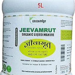 Greenedge Organic JEEVAMRUT (5 Liters) Liquid Manure | Fertilizer | 100% Natural Plant Growth Tonic & Immunity Booster with probiotic microflorafor Organic Farming 5 L-image-39