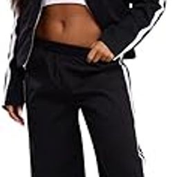 Straight Wide fit Long Length Trouser Style Drawstring Trackpant for Women/Trending Sporty Style, Relaxed Casual Pants for Women-image-36