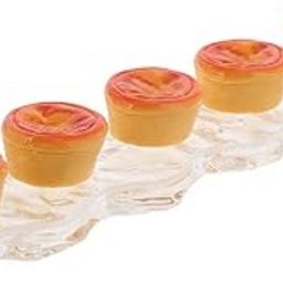 SHIPLORD® Kawaii Egg Tart Nail Art Pen & Brush Holder - Cute Acrylic Desktop Organizer for Manicures Makeup & More-image-9