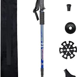 AVIARA™ Trekking Poles – Lightweight Collapsible Hiking Poles, Shock-Absorbent Walking Sticks with All Terrain Accessories and Carry Bag (Trekking Poles) (Pack of 1)-image-17
