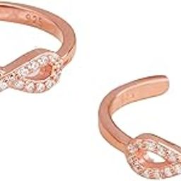 Silver Rose Classic Infinity toe Ring-image-61
