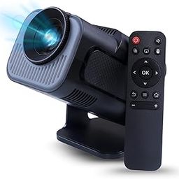 Bitechkart Bit 350 Mini Projector: 4K Support with 30FPS, 1080P Full Hd, 6000 Lumens, WiFi 6, Bt 5.0, Android 11 with Play Store, 3W Speaker, YouTube, Prime Video, Hotstar,180° Rotation-Black-picture-30