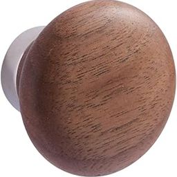 THE STYLE SUTRA Wood Wall Hook Multipurpose Single Coat Hat Rack for Living Room Bag Black Walnut-image-2
