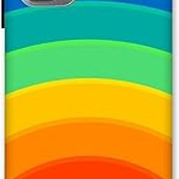 NDCOM for Redmi Note 10S Back Cover, Redmi Note 10 Back Cover, Redmi Note 11SE Back Cover - Sleek and Protective Design Half Circle Rainbow Printed Hard Case-31