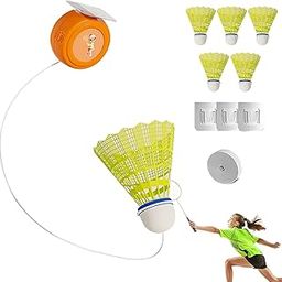 Optifit® Indoor Badminton Training Device Kids Indoor Badminton Toy Self-adhesive Hanging Badminton Training Device Response Training Device with 6 Badmintons and Strings No Badminton Racket-picture-11