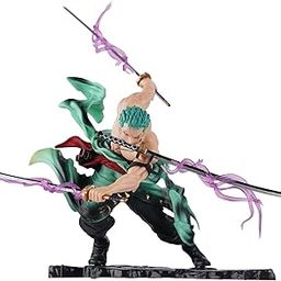 Offo Zoro Anime Action Figure (22cm) – Dynamic One Piece Collectible with 3 Katana & Haki Aura | Home Decor for Desk, Shelf, Table for Teens, Adults, Anime Lovers & Zoro Fans-26