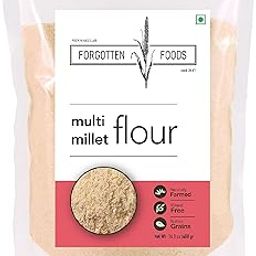 Forgotten Foods Multi Millet Flour 800 Gm (2 X 400 G Packs) - 7 Multigrains, Naturally Farmed, Gluten Free - Siridhanya Superfood Atta - Perfect for Healthy Rotis and More-image-2