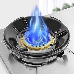 gas stove burner stand gas chula burner gas saver jali ring fire & windproof energy saving, gas chula support stand gas stove-gas saver jali [Black] (Pack of 1)-picture-12