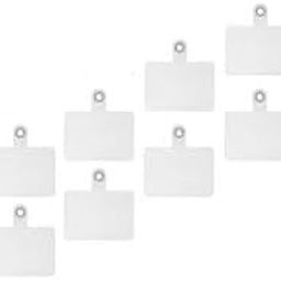 8pcs Universal Detachable Transparent Mobile Phone Lanyard Patch Ultra Thin Phones Crossbody Strap Hanging Card Replacement Gasket (pack of 8)-8