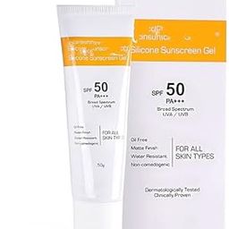 UV Face & Body Sunscreen gel with SPF 50 PA+++ | Clinically Proven| Matte Finish and Oil Free Formula| Water Resistant, Non Comedogenic| Protection against UVA/UVB Rays 50g-8
