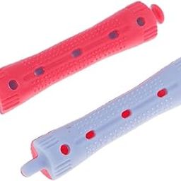 GAH 12x Hair Curler Clamps Hairdreser Perm Rods Hair Styling DIY Tool 7 x 1.5 cm-image-51
